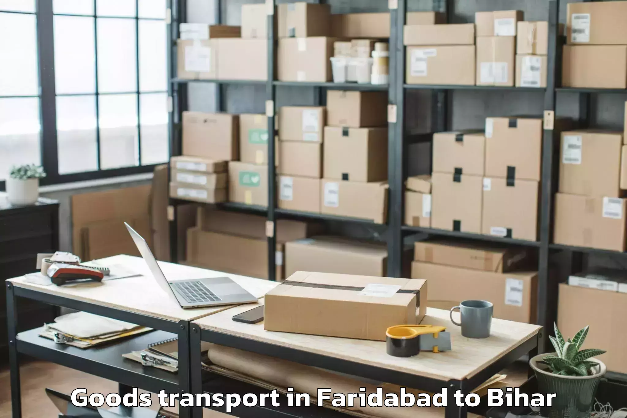 Reliable Faridabad to Lauriya Nandangarh Goods Transport